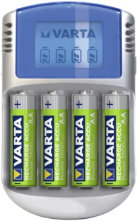 VARTA LCD Punjač 12V USB incl. 4 Accu 2600 mAh Mignon AA