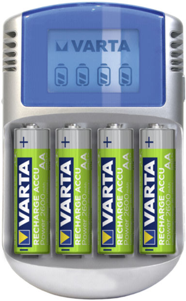 VARTA LCD Punjač 12V USB incl. 4 Accu 2600 mAh Mignon AA