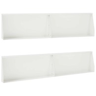 Rubnjak za gredice 4 kom 100 x 12 x 30 cm čelik, bijeli
