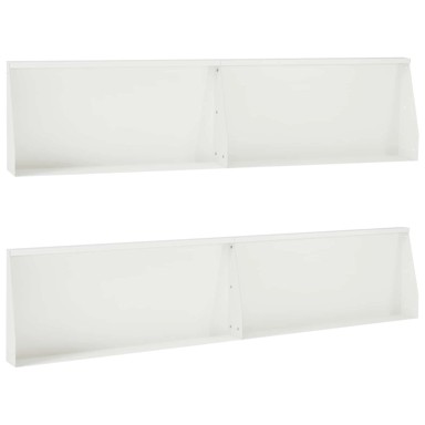 Rubnjak za gredice 4 kom 100 x 12 x 30 cm čelik, bijeli