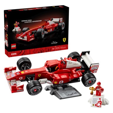 LEGO ICONS Ferrari F2004 i Michael Schumacher 11375