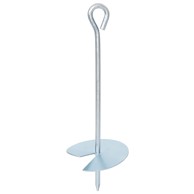 Zemaljska sidra, 2 pcs, Ø10 x 30 cm, galvanizirani metal, srebrna