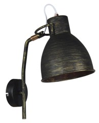 Dekorativna zidna rasvjeta Lw6821, crno/zlatna