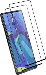9H kaljeno staklo za Google Pixel 6 s crnim okvirom, prozirno, 2 kom