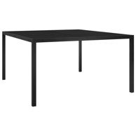 Vrtni stol 313099 130x130x72 cm, crni, staklo