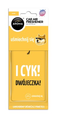 AROMA CAR Osvježivač zraka za auto LETS SMILE Cotton Vanilla