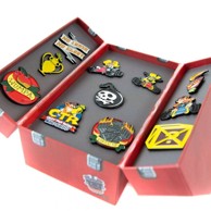 RUBBER ROAD Crash Team Racing Nitro-Fueled Toolbox set znački