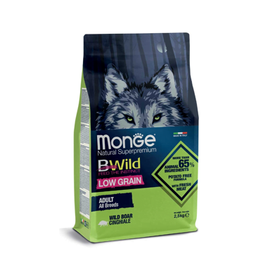 MONGE Hrana za pse BWild, vepar, 2,5 kg