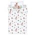 JERRY FABRICS Pamučna dječja posteljina Forest Animals 100x135 cm, bijela