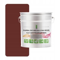 Metalna boja za hrđu 4 u 1 smeđa RAL 8012 pocinčani čelik 5 l mat