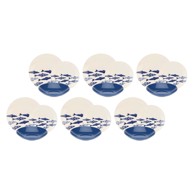 ROSE & TULIPANI Servis za jelo The Blue Ones za 6 osoba