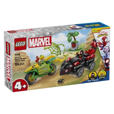LEGO Spidey Spin i Electro u dinosaurskim vozilima 11198