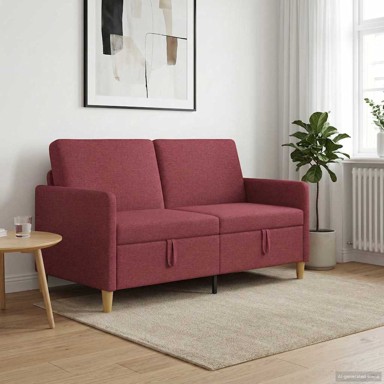 Sofa s pohranom, 152 x 78 x 87 cm, poliester, vinska crvena