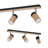 Stropna svjetiljka BARON 3xGU10, crna