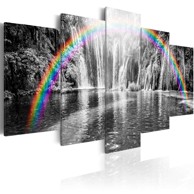 Slika Rainbow on grays 100x50