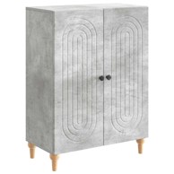 Komoda uz krevet, dimenzije 66 x 34,5 x 90 cm, konstruirano drvo, betonsko siva