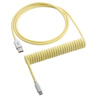 CABLEMOD Classic spiralni kabel za tipkovnicu, USB-C na USB Type A, Limun Led, 150 cm - CM-CKCA-CW-YW150YW-R