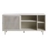 UNIQUE FURNITURE Siva metalna komoda s kliznim vratima, 160x75x47 cm Veep