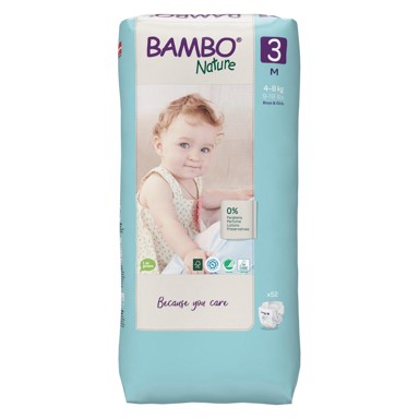 BAMBO NATURE Pelene Nature Midi 3, 4-8 kg, duo pack