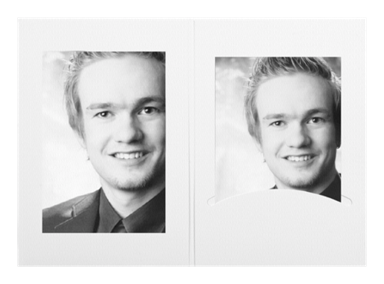 DAIBER Mape za portrete s paspartuom 10x15 cm 1x100, bijela mat