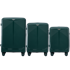 WINGS Set kofera COCKATIEL, 3 kom (V, M, S), polipropilen, tamnozelena