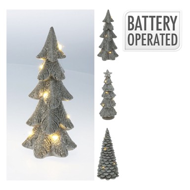 Božićno drvce, LED rasvjeta, 21 cm, srebrna