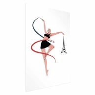 Plakat Žena s vrpcom, ritmička gimnastika, ilustracija, 29.7x42 cm, bez okvira s margom