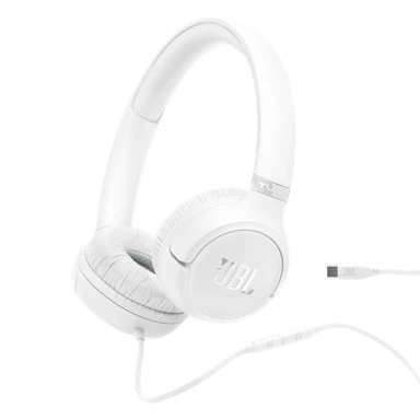 JBL Žične slušalice Tune 530C, USB-C, bijele