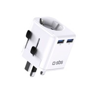 SBS Putni adapter univerzalni UK/US/AUS/Asia/EU, bijeli