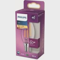 PHILIPS LED Classic žarulja B35, 60W, E14, WW, 8718699762193