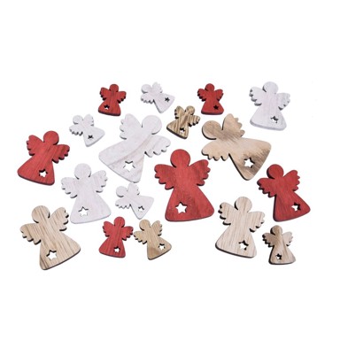 EGO DEKOR Set od 18 božićnih ukrasa u obliku anđela