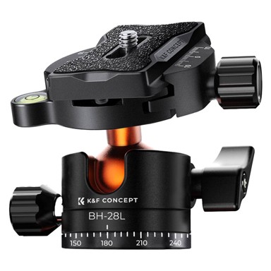 K&F CONCEPT Stativ K254A3+BH-28L, aluminijska legura, 171 cm, 10 kg nosivost