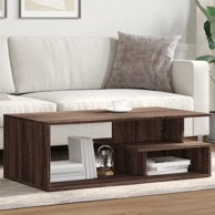 Stolić za kavu smeđa boja hrasta 102x55x35 cm konstruirano drvo