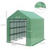 HOMESTAR Staklenik s hladnim okvirom dvokatni 103x61x103 cm, prirodan