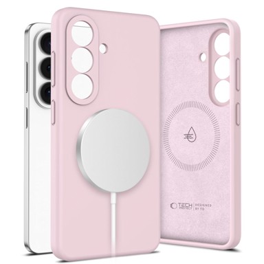 TECH-PROTECT Silicone MagSafe silikonska maskica za Samsung Galaxy S26, Pink Pearl