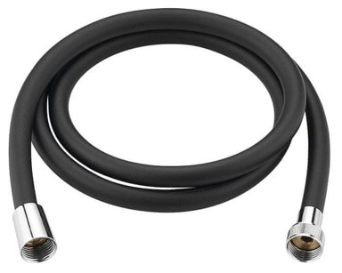 AQUALINE Crijevo za tuš, 150 cm, mat crno