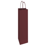 FORNAX Vrećica ukrasna za bocu, 13x40x8 cm sjajna plastifikacija, bordo