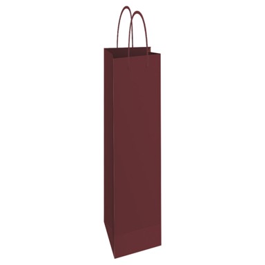 FORNAX Vrećica ukrasna za bocu, 13x40x8 cm sjajna plastifikacija, bordo