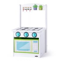 WOODY Dječja kuhinja/stolica, drvena, s košarom za odlaganje