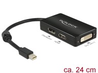DELOCK Adapter Mini DisplayPort 1.1 (M) na DisplayPort HDMI DVI