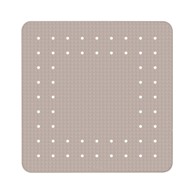WENKO Sivo-bež protuklizna prostirka za kupaonicu Mirasol, 54 x 54 cm