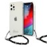 GUESS Tvrda futrola Transparent Black Pearl za Apple iPhone 12 / 12 Pro