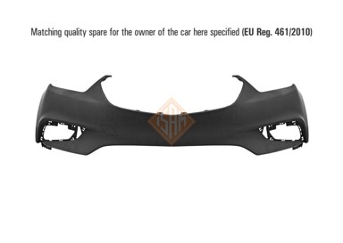 ISAM Prednji branik Opel Mokka 16-, gornji