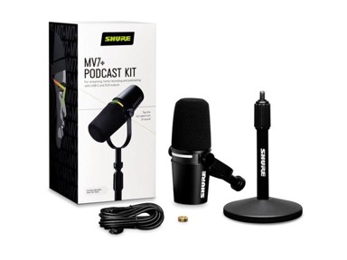 SHURE Mikrofon sa stalakom MV7+ Bundle XLR & USB-C 