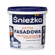 ŚNIEŻKA Extra Fasadna i unutarnja boja, mat bijela, 1 l