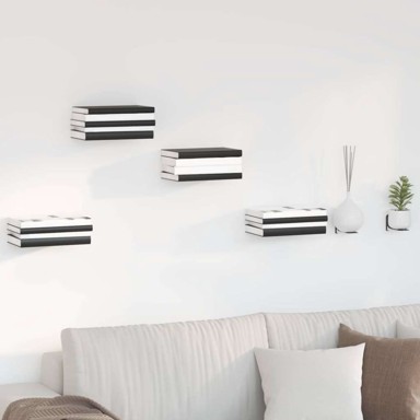 Zidna polica, 6x10,8x6,6 cm, 8 kom, antracit