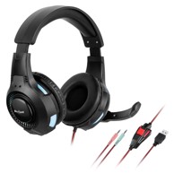 REBEL Gaming slušalice GH-20 RGB s mikrofonom, crne