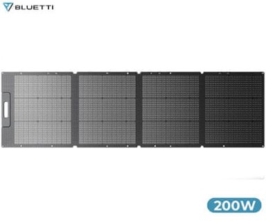 BLUETTI Prijenosni solarni panel PV200, 200 W, IP65, MC4, crni