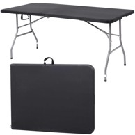 SPRINGOS Ugostiteljski sklopivi stol, crni, 180 cm