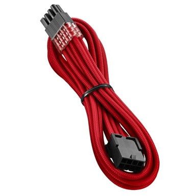 CABLEMOD Pro ModMesh 8-Pin PCIe produžni kabel, 45 cm, crveni CM-PCAB-8PCI-N45KR-3PC-R